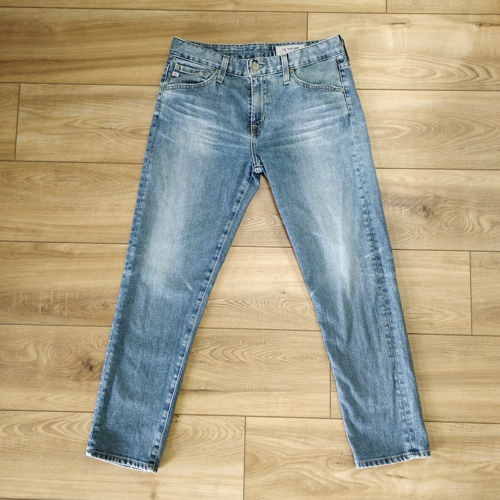 AG Adriano Goldschmied Light Blue Straight Jeans 27R